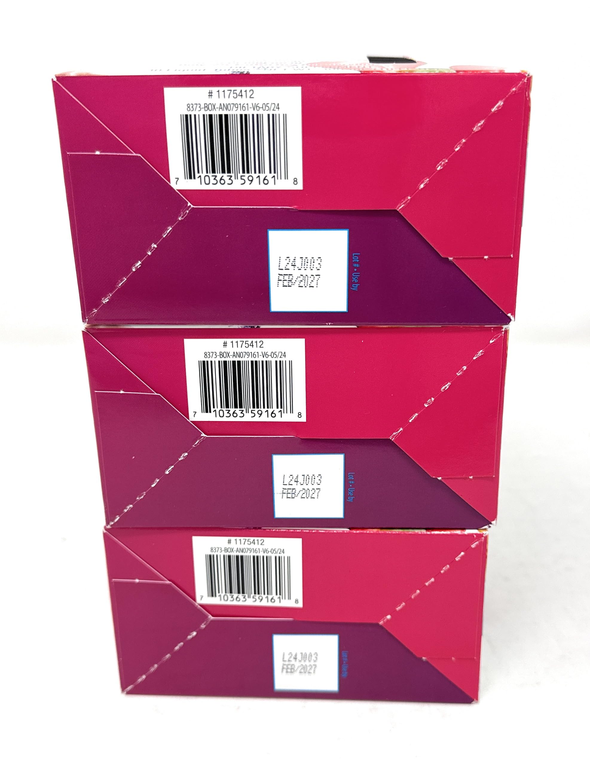 Three-pack box display of Applied Nutrition liquid collagen for value