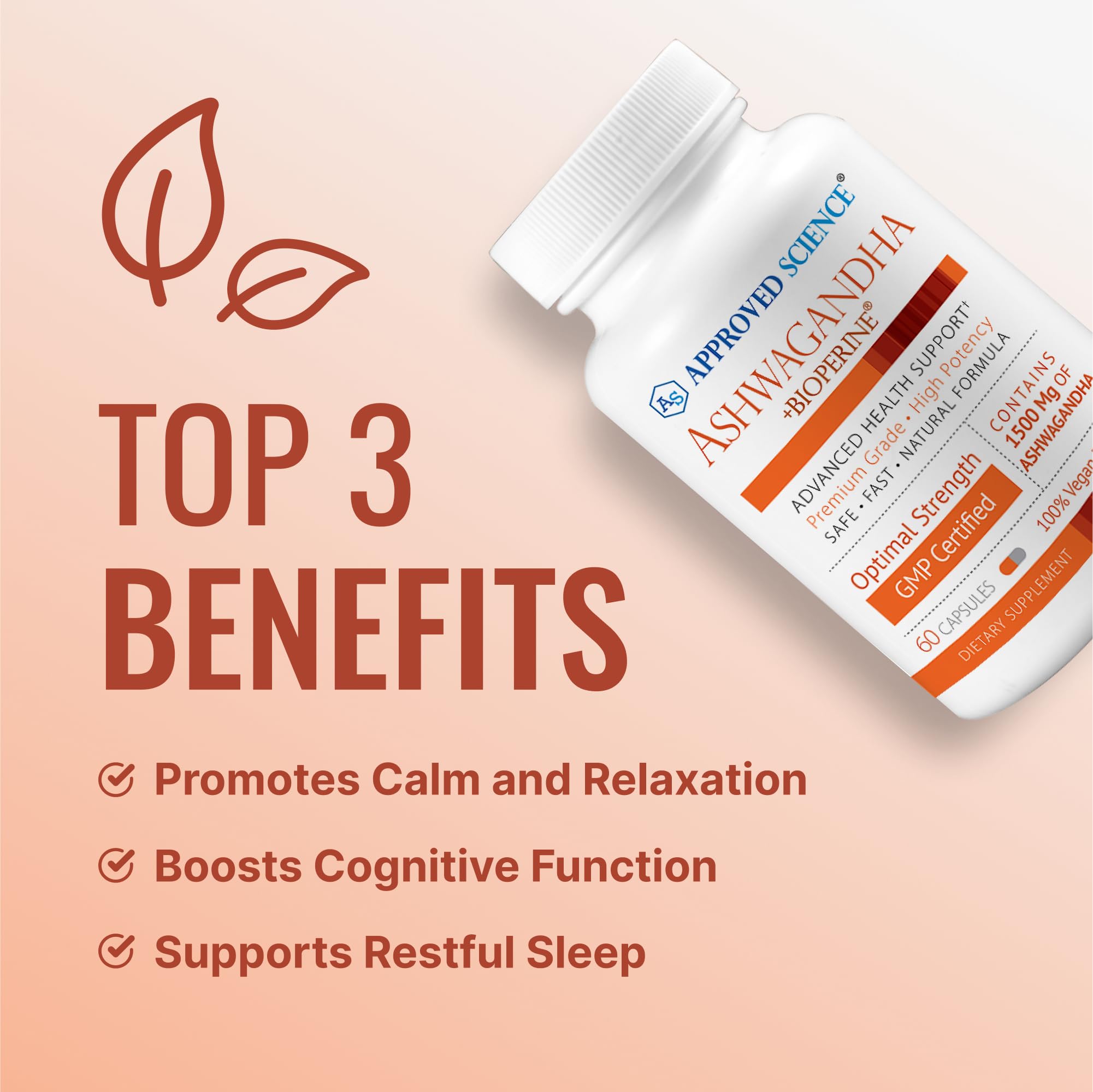 Approved Science BioPerine-boosted absorption label indicates enhanced uptake.