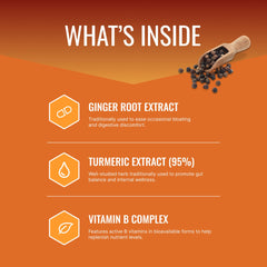 Bowelsyl Bio-Flare Herbal Complex label highlighted for colon soothing and absorption.