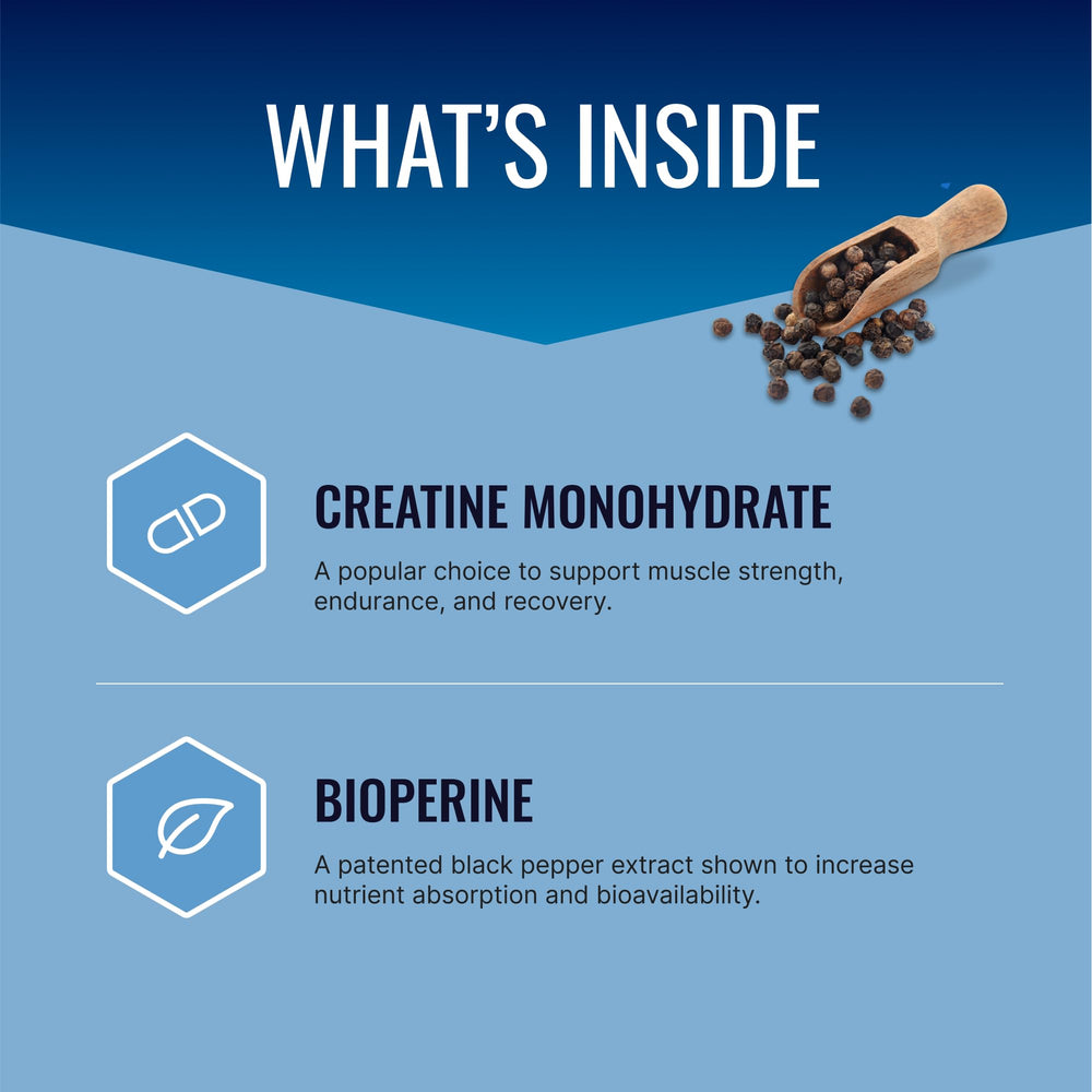 Scoop of Approved Science Creatine Monohydrate powder ready for a 5g serving