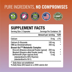Approved Science DIM Calcium D-Glucarate tablets shown for estrogen processing support