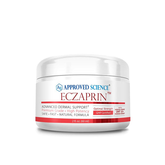 Approved Science Eczaprin Balm bottle front for daily soothing