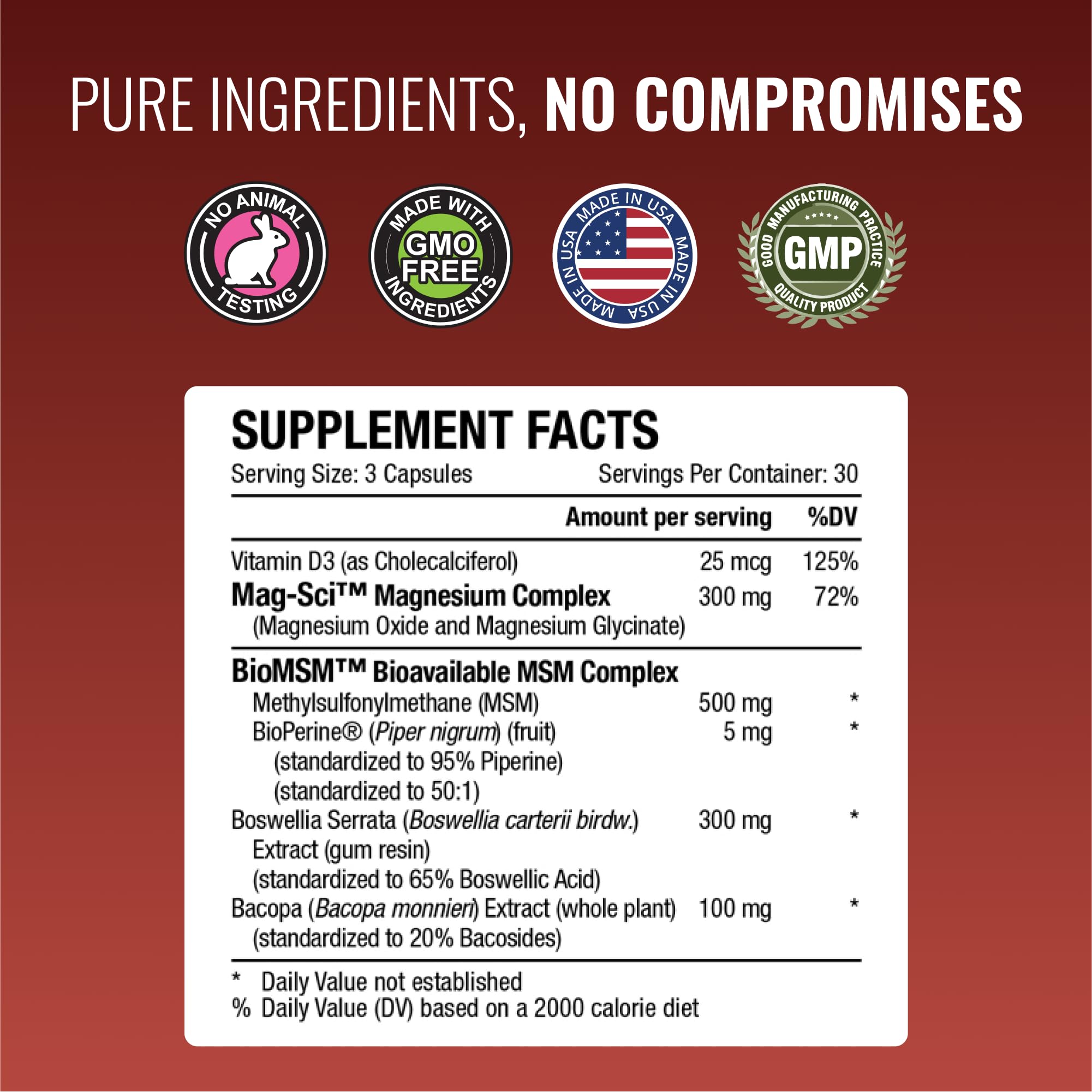 Approved Science Fibroprin capsules pour showing simple daily use.
