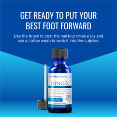 Approved Science Fungix hydration blend on nail surface.