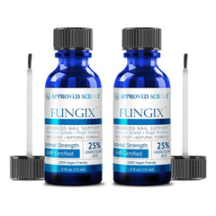 Approved Science Fungix serum bottle front for nail appearance support.