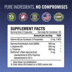 Approved Science GABA+ bottle pouring demonstrates convenient nightly routine.