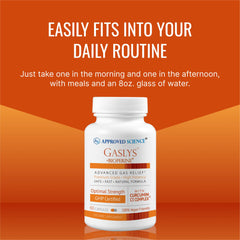 Two-pack Gaslys capsules for convenient daily digestive support