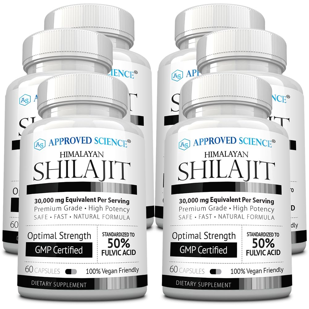 Approved Science Himalayan Shilajit bottle for daily vitality and high-potency formula.