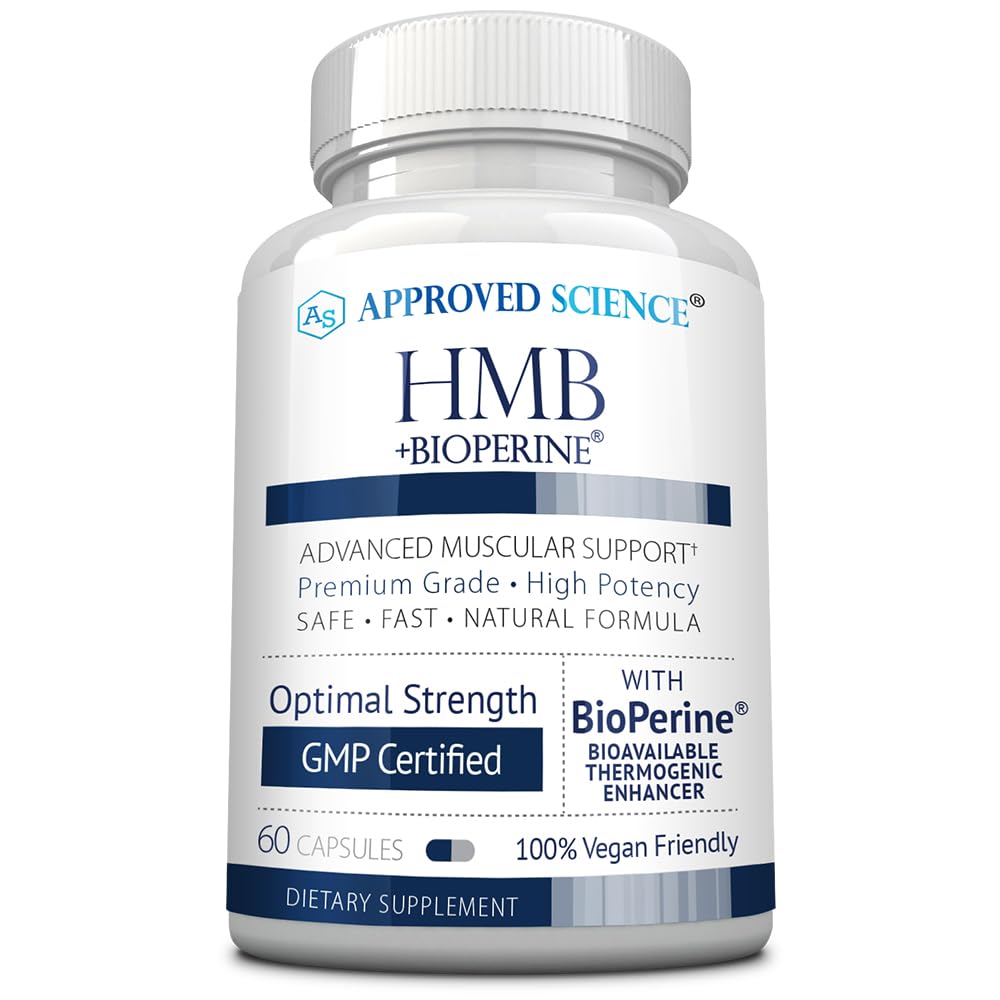 Approved Science HMB bottle-front for reliable muscle support during workouts.