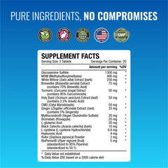 Approved Science Jointprin bottle back shows supplement facts and BioPerine