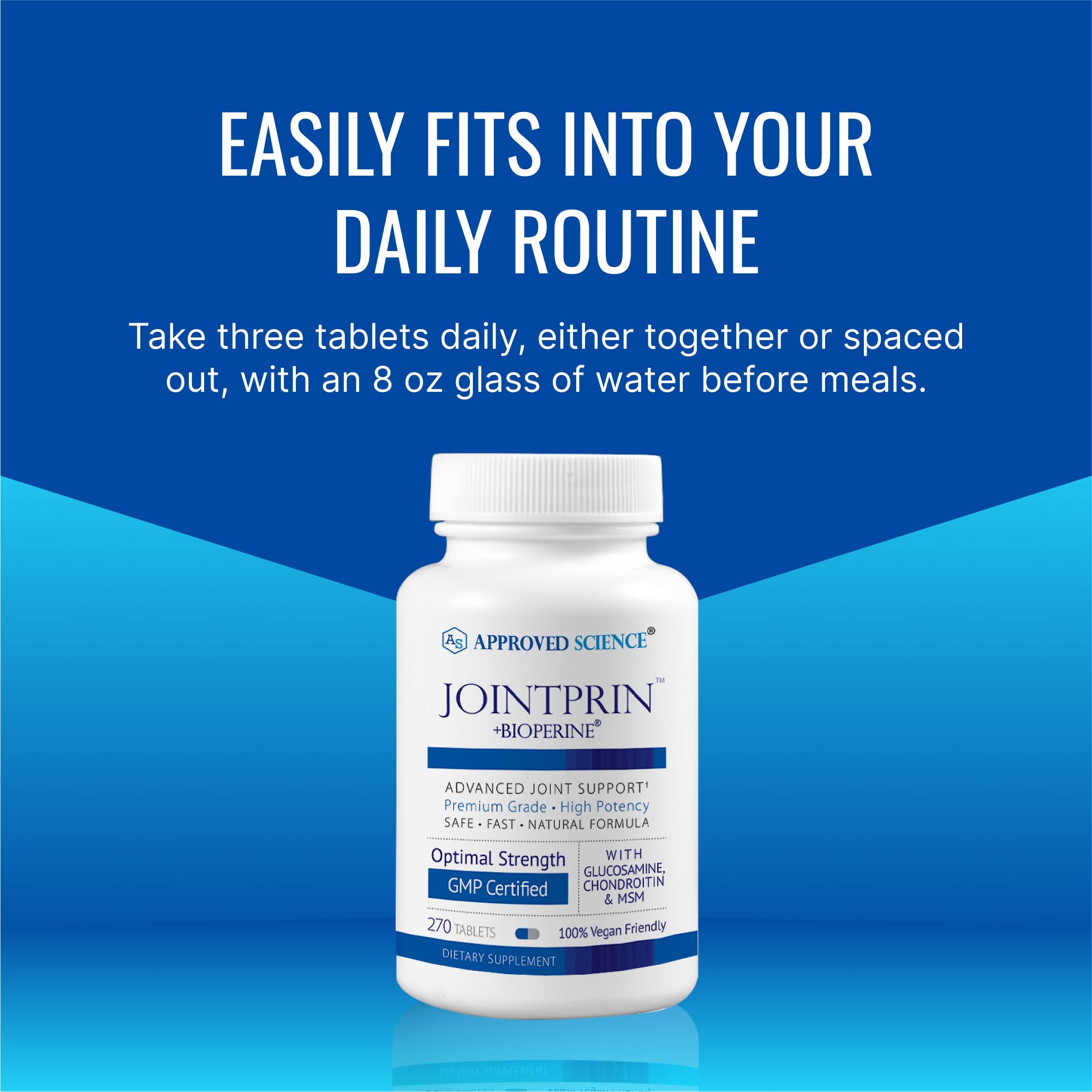 Approved Science Jointprin six-month supply indicates long-term joint wellness