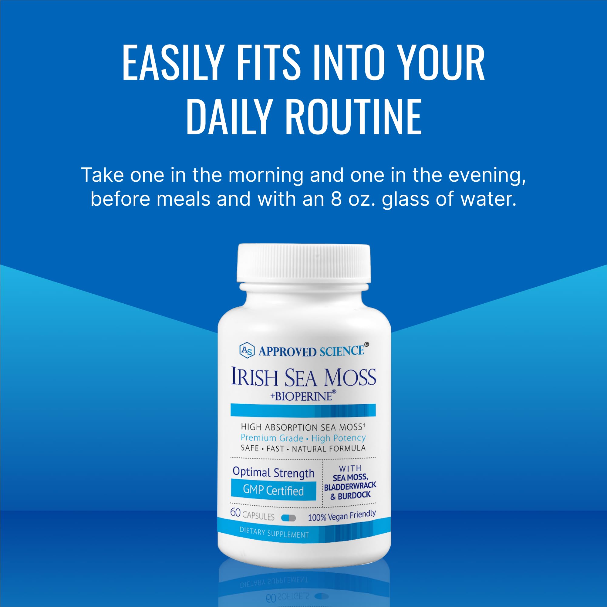 Approved Science product on kitchen counter during morning routine