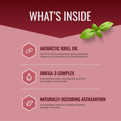Approved Science Krill Oil softgels close-up emphasizing astaxanthin and EPA/DHA content