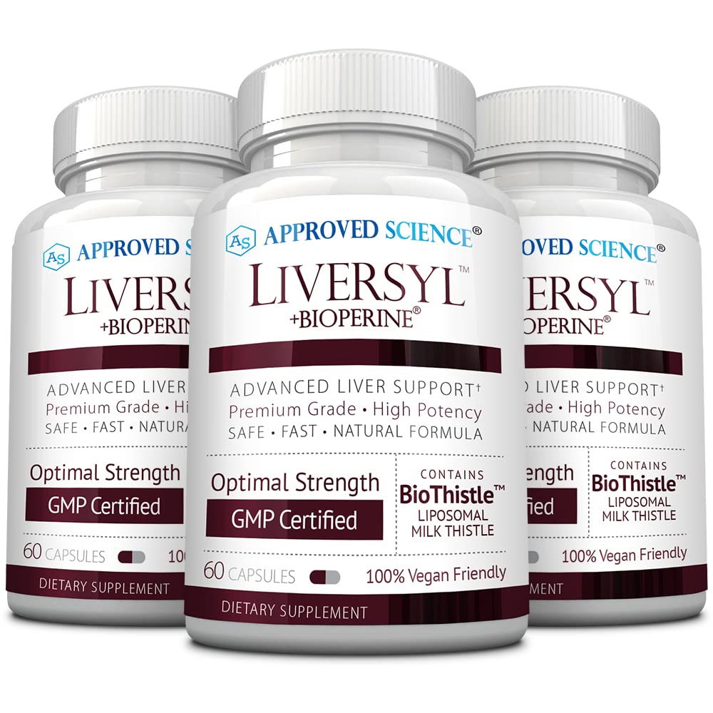 Approved Science Liversyl bottle with capsules for daily liver support and digestion.