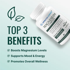 Approved Science Magnesium Complex label highlights non-GMO vegan quality.