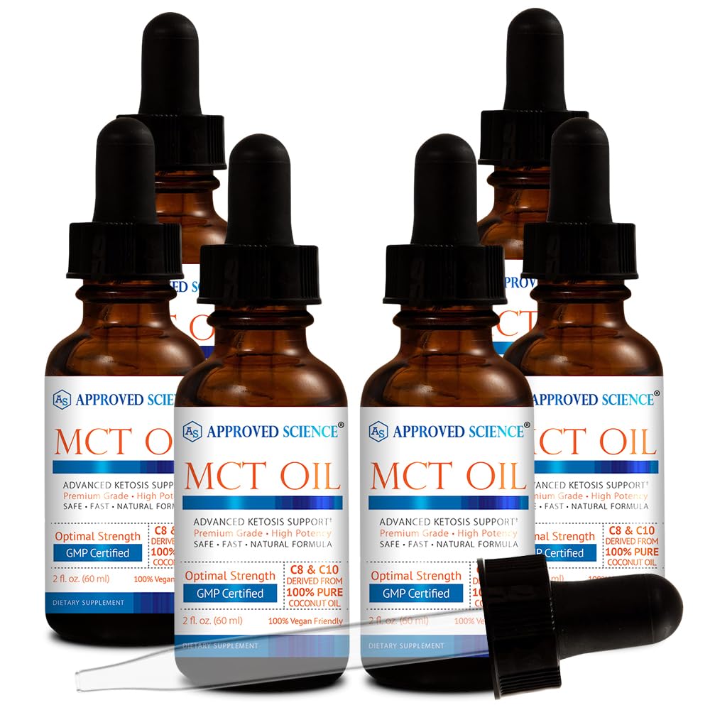 Approved Science MCT Oil bottle for daily energy support.