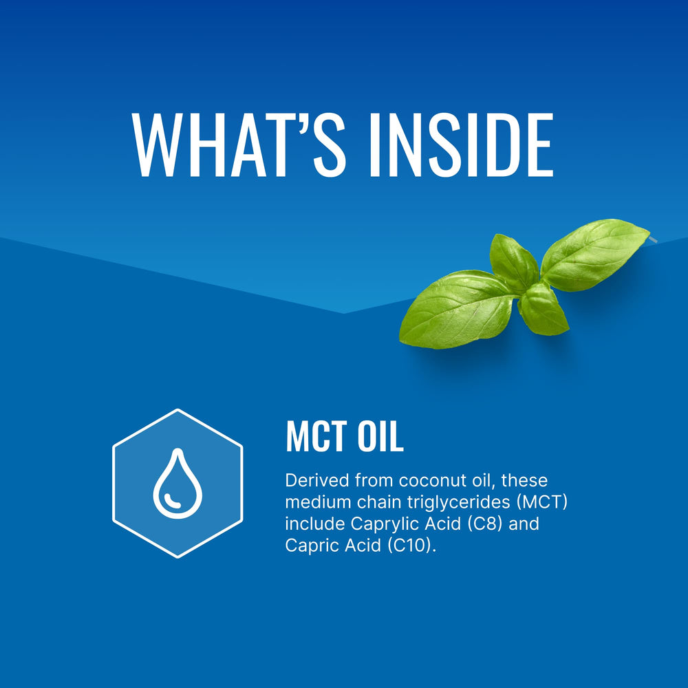Approved Science MCT Oil coconut source highlights natural origin for everyday use.