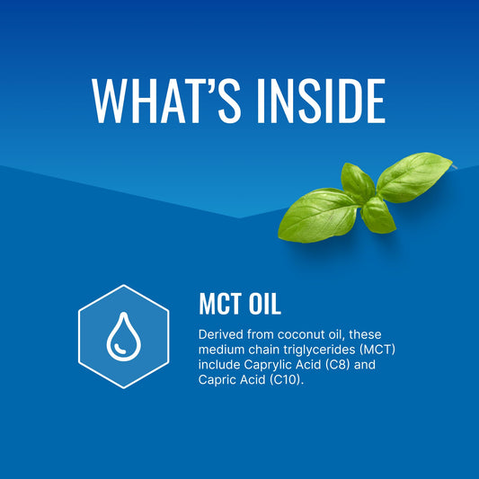 Approved Science MCT Oil coconut source highlights natural origin for everyday use.