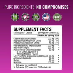Approved Science Menoprin PM capsules close-up highlights vegan, GMO-free ingredients.