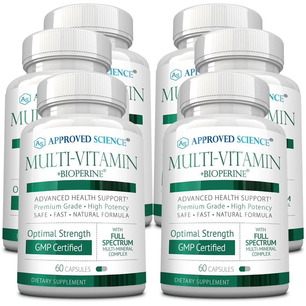 Approved Science Multi-Vitamin bottle cap close-up for daily wellness.