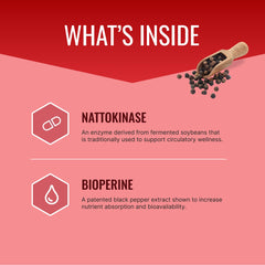 Approved Science Nattokinase capsules closeup highlighting vegan, non-GMO formulation.