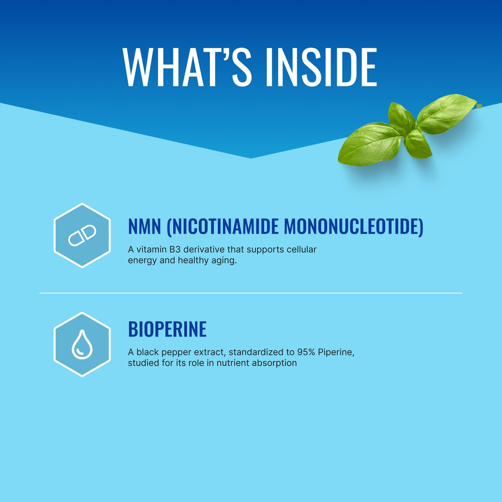 Close-up of Approved Science NMN capsules highlighting purity for cognitive wellness