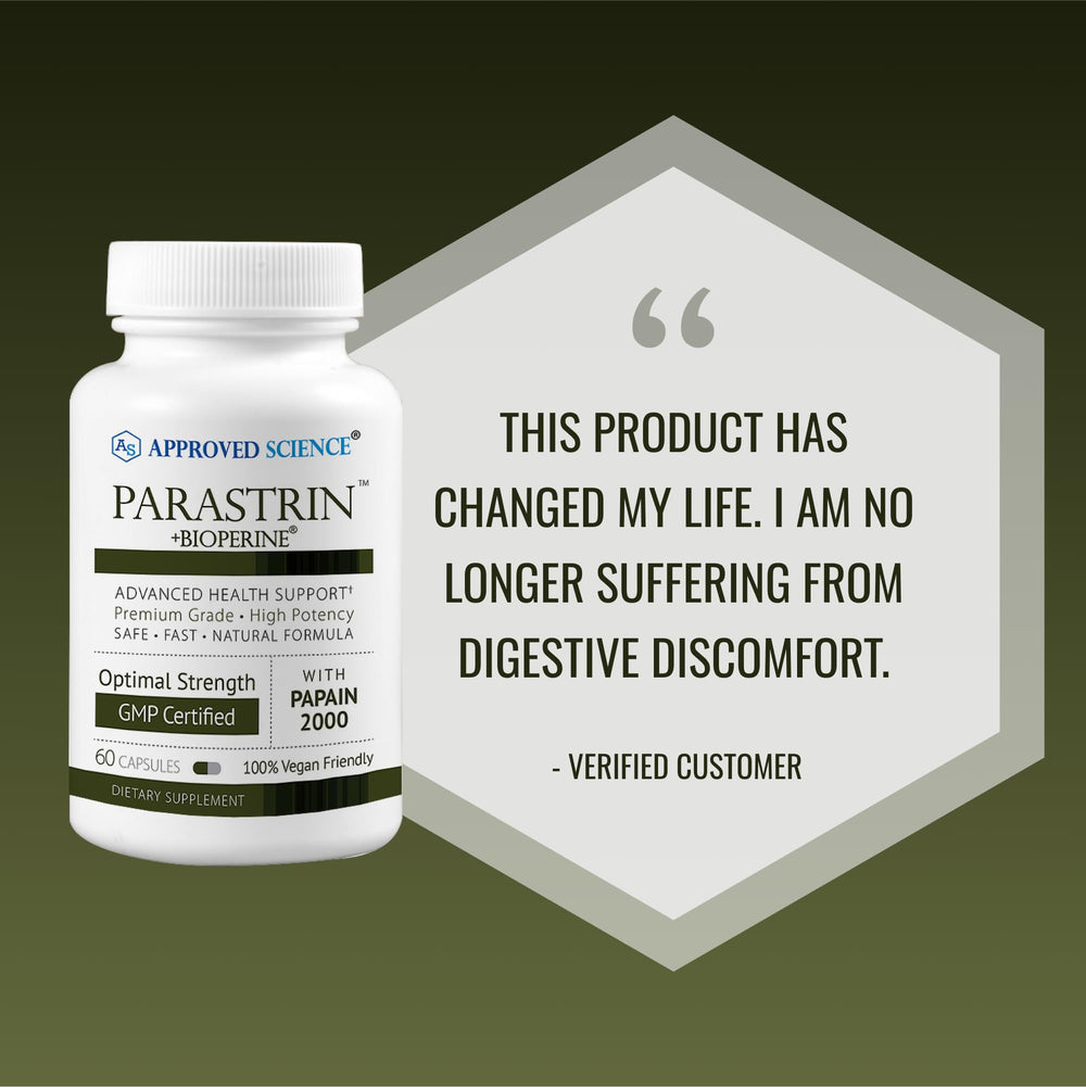 Bioperine in Parastrin capsules to boost absorption