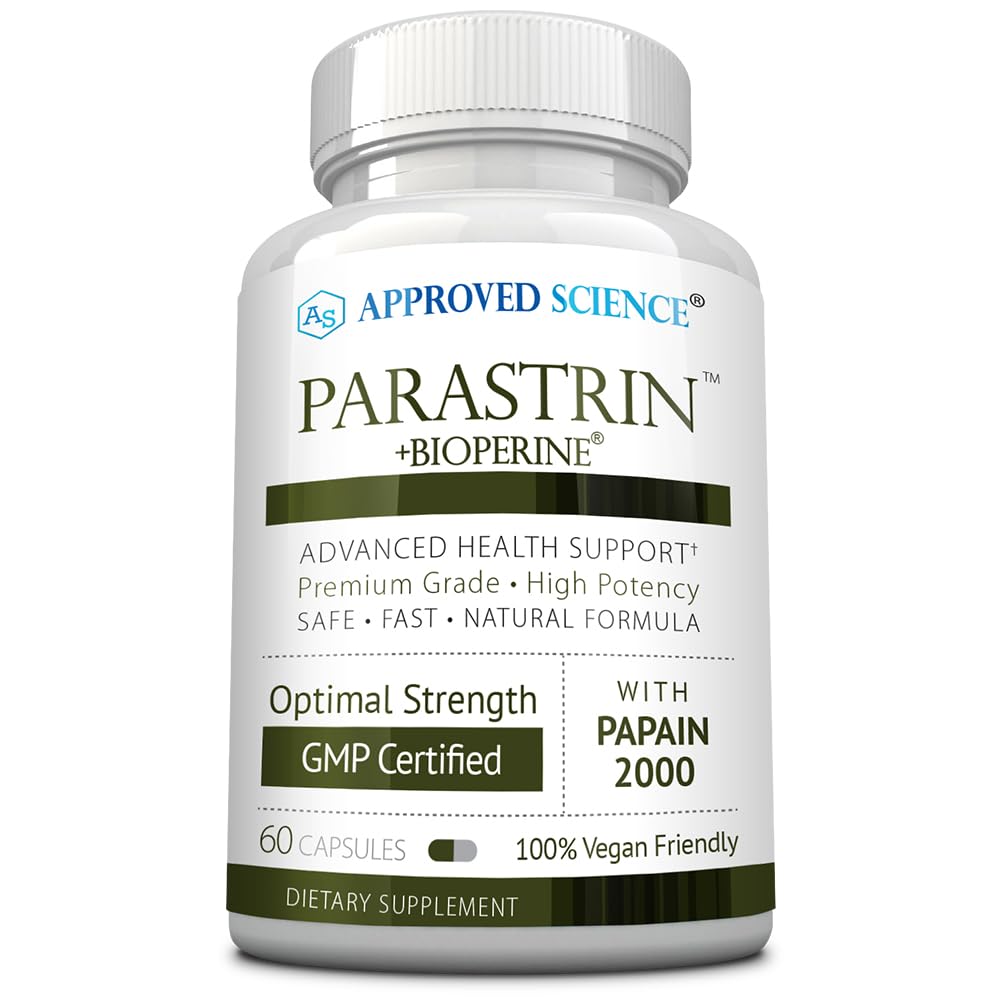 Approved Science Parastrin bottle with vegan capsules for daily use