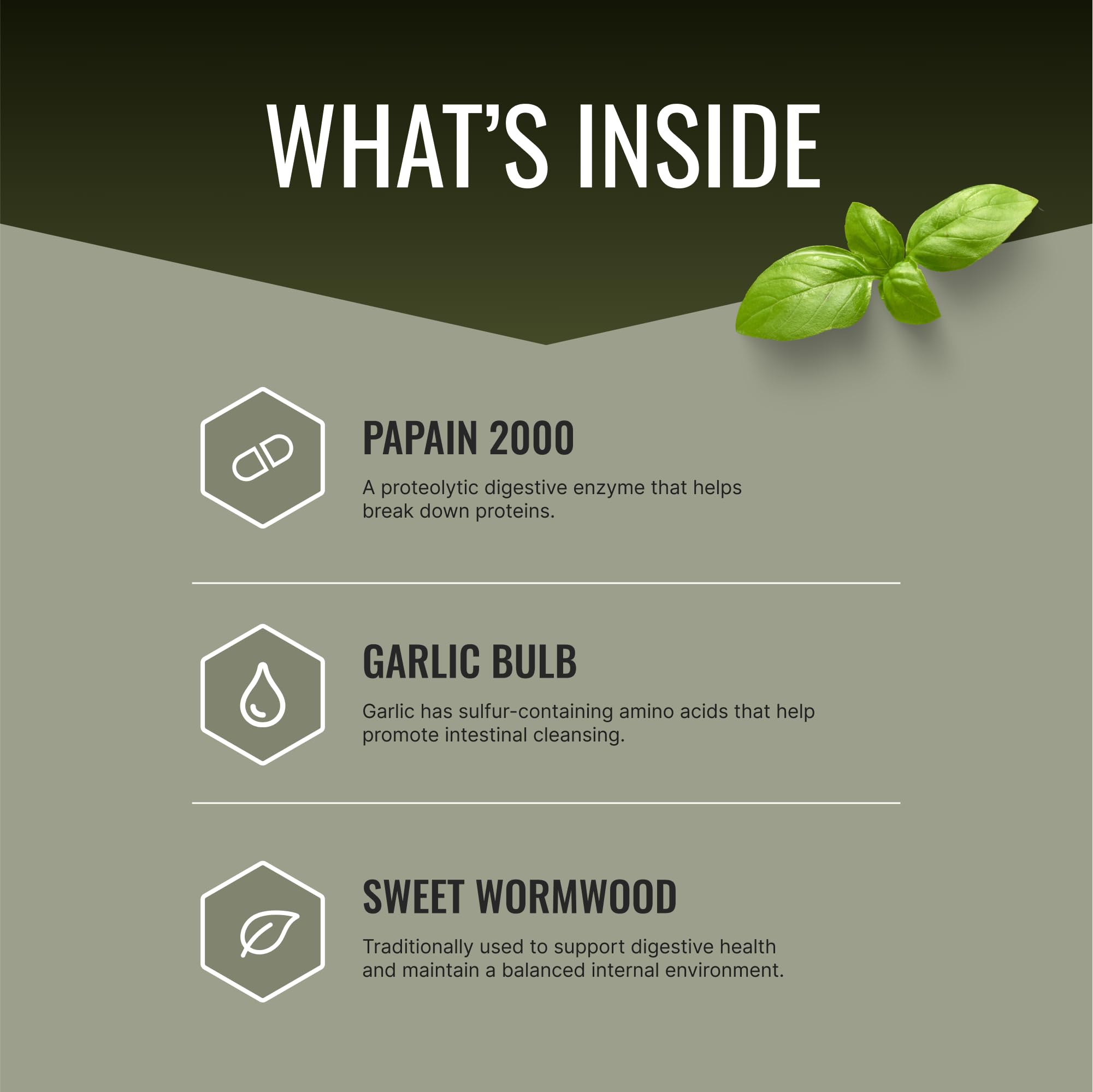 Parastrin capsules close-up highlights vegan formula with herbal ingredients.