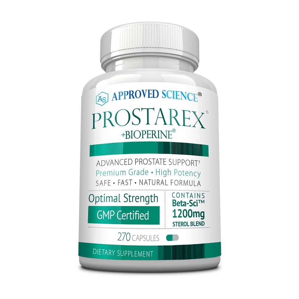 Approved Science Prostarex bottle front view for comprehensive prostate support blend