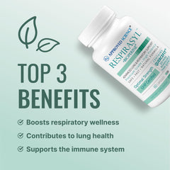 Respirasyl Quercefit blend graphic emphasizing quercetin-rich formula for daily wellness.