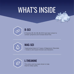 Approved Science Restlex bottle label visible, emphasizing magnesium glycinate and L-Theanine blend.
