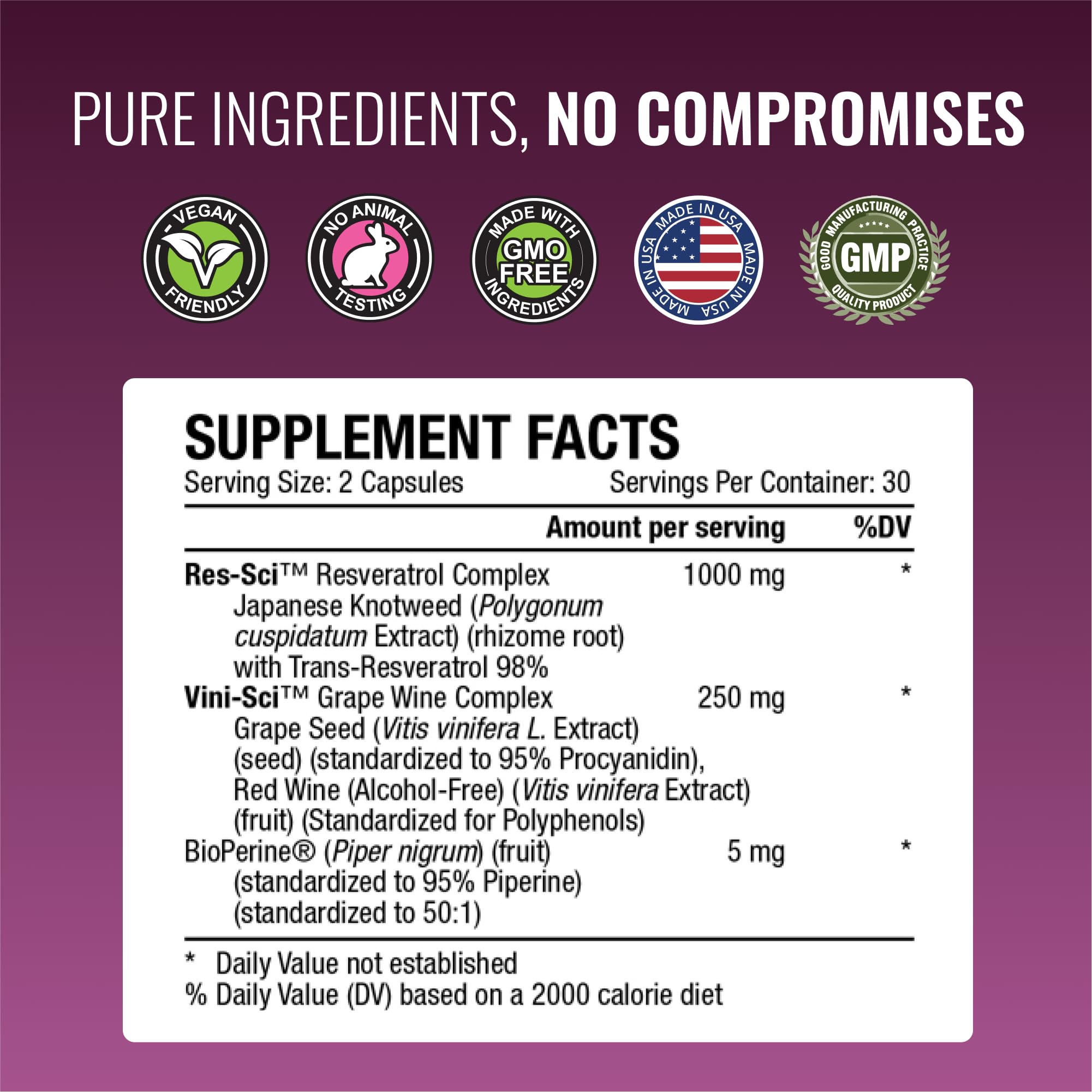 Approved Science Resveratrol bottle dispense for easy serving.