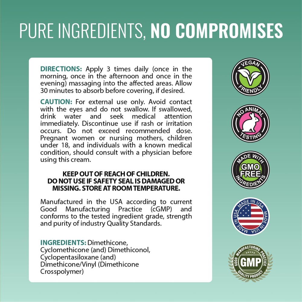 Approved Science Scarrid ingredients rosehip oil and aloe for skin health.