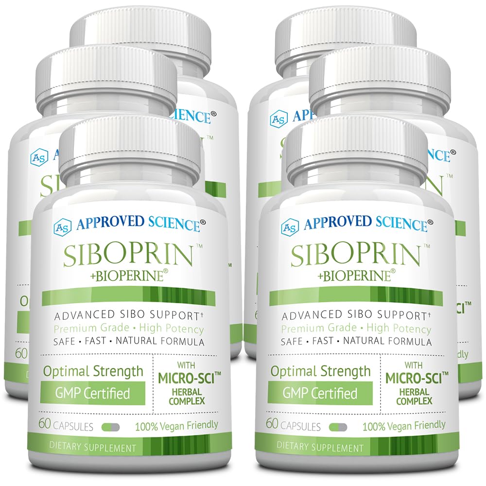 Approved Science Siboprin bottle front for gut balance support