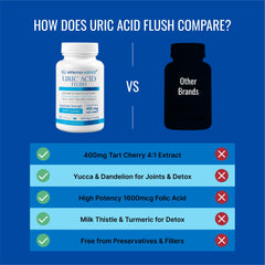 Approved Science Uric Acid Flush turmeric and garlic emphasize antioxidants for joints