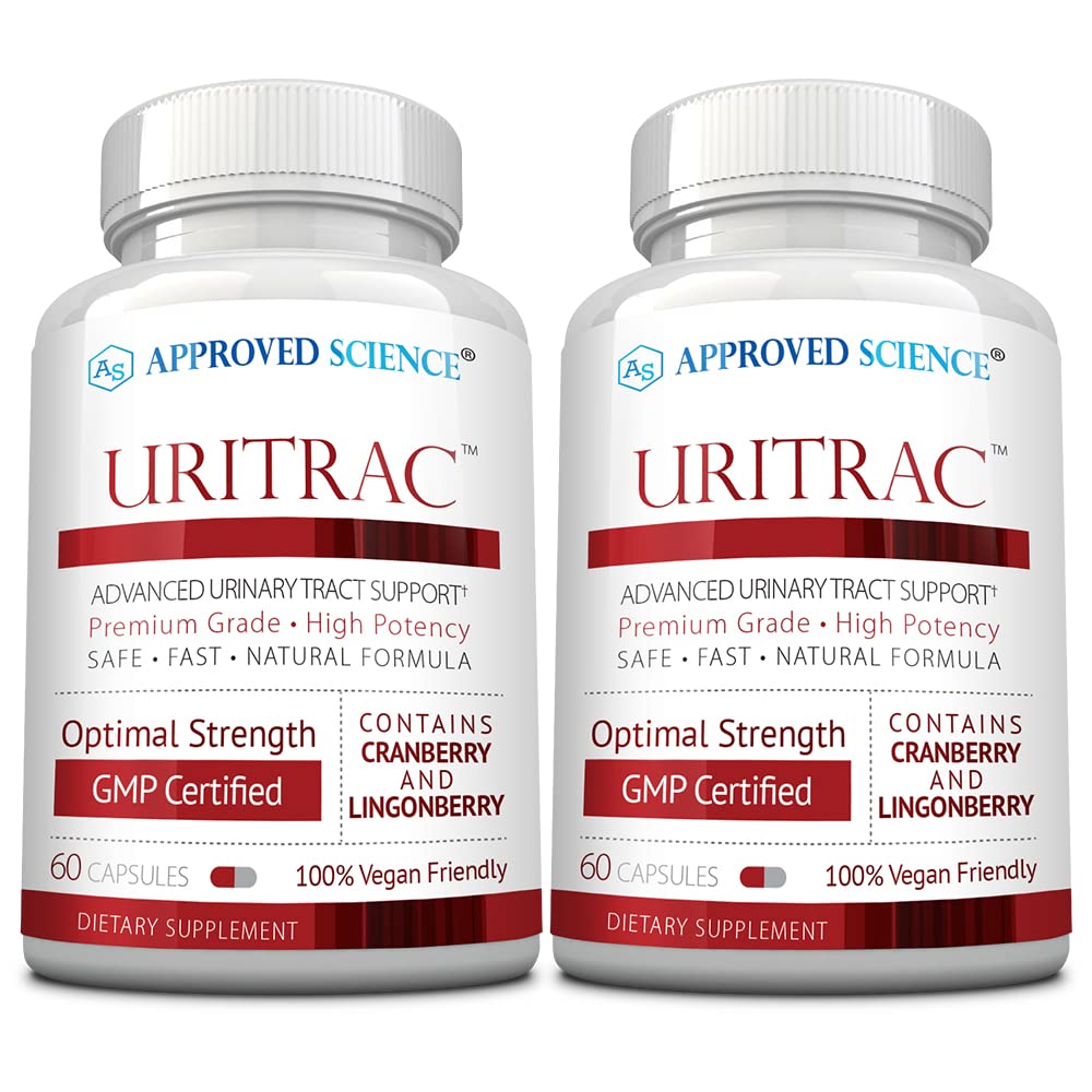 Approved Science Uritrac bottle front view for daily urinary wellness.