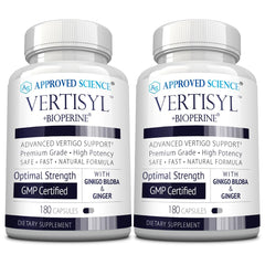 Approved Science VertiSyl bottle front view supports daily balance and focus.