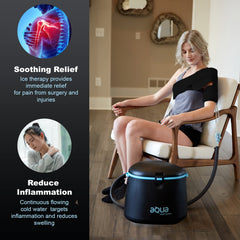Hot therapy flow from Aqua Relief ARS shows quick warm-up.