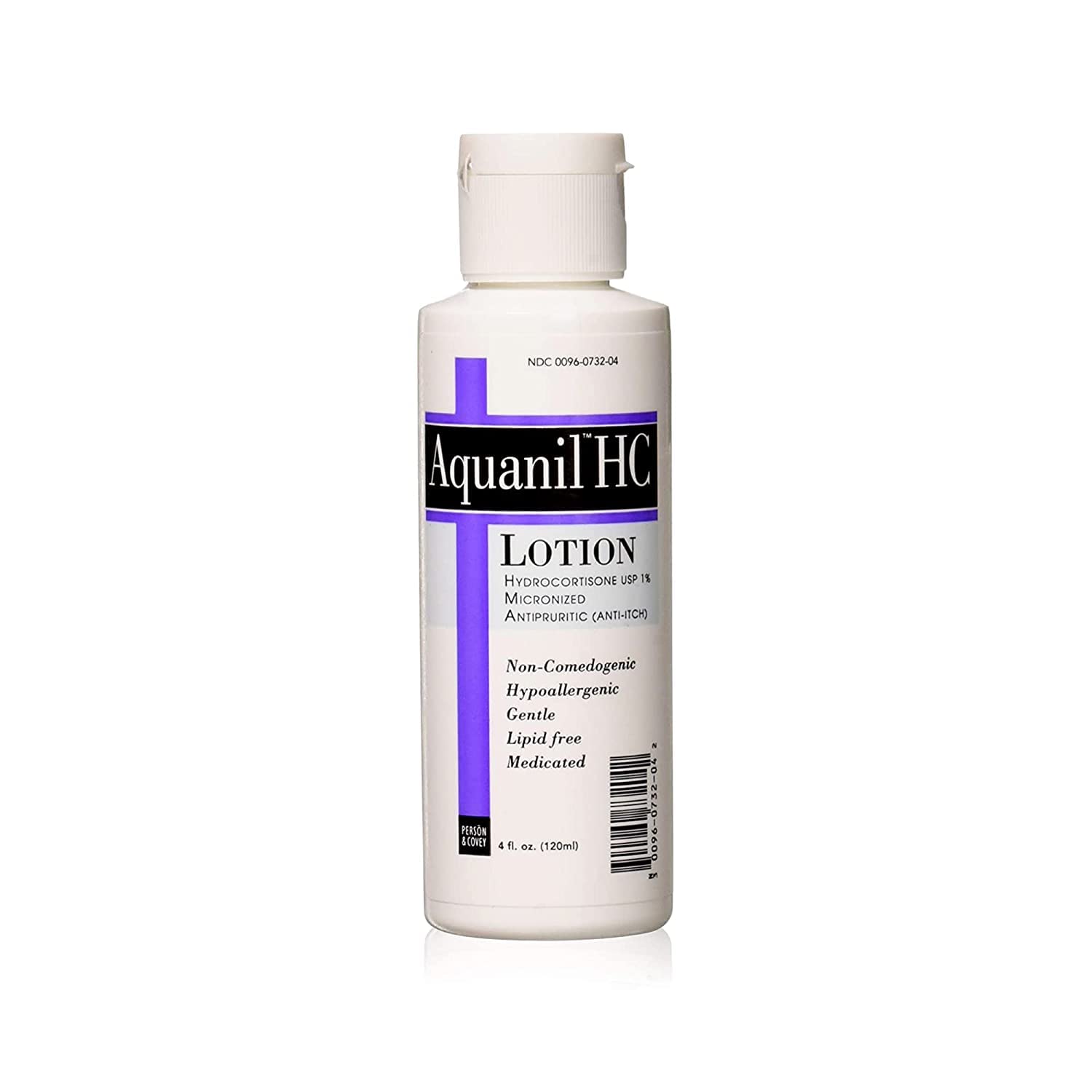 Aquanil HC Lotion on bathroom counter ready for daily use.