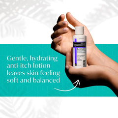 Aquanil HC Lotion dye-free formula label for sensitive users.