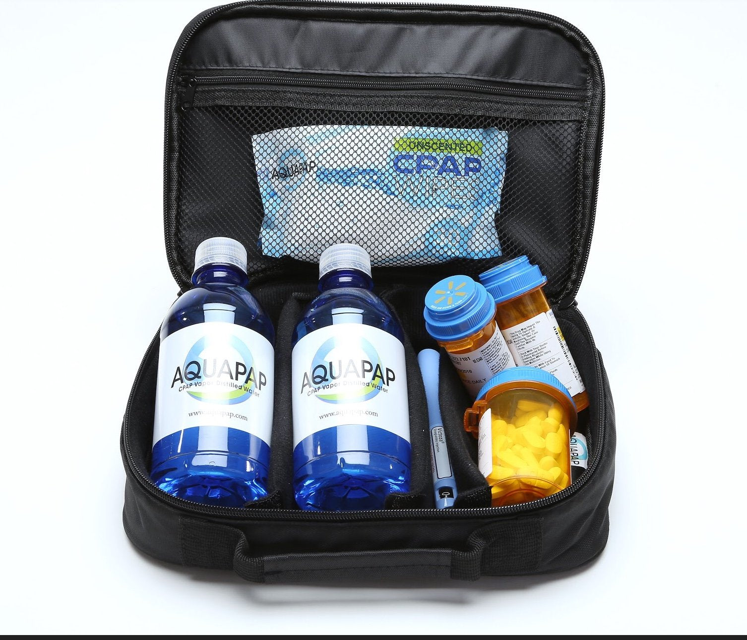 Aquapap single-serve bottle emphasizes fresh water on the go.