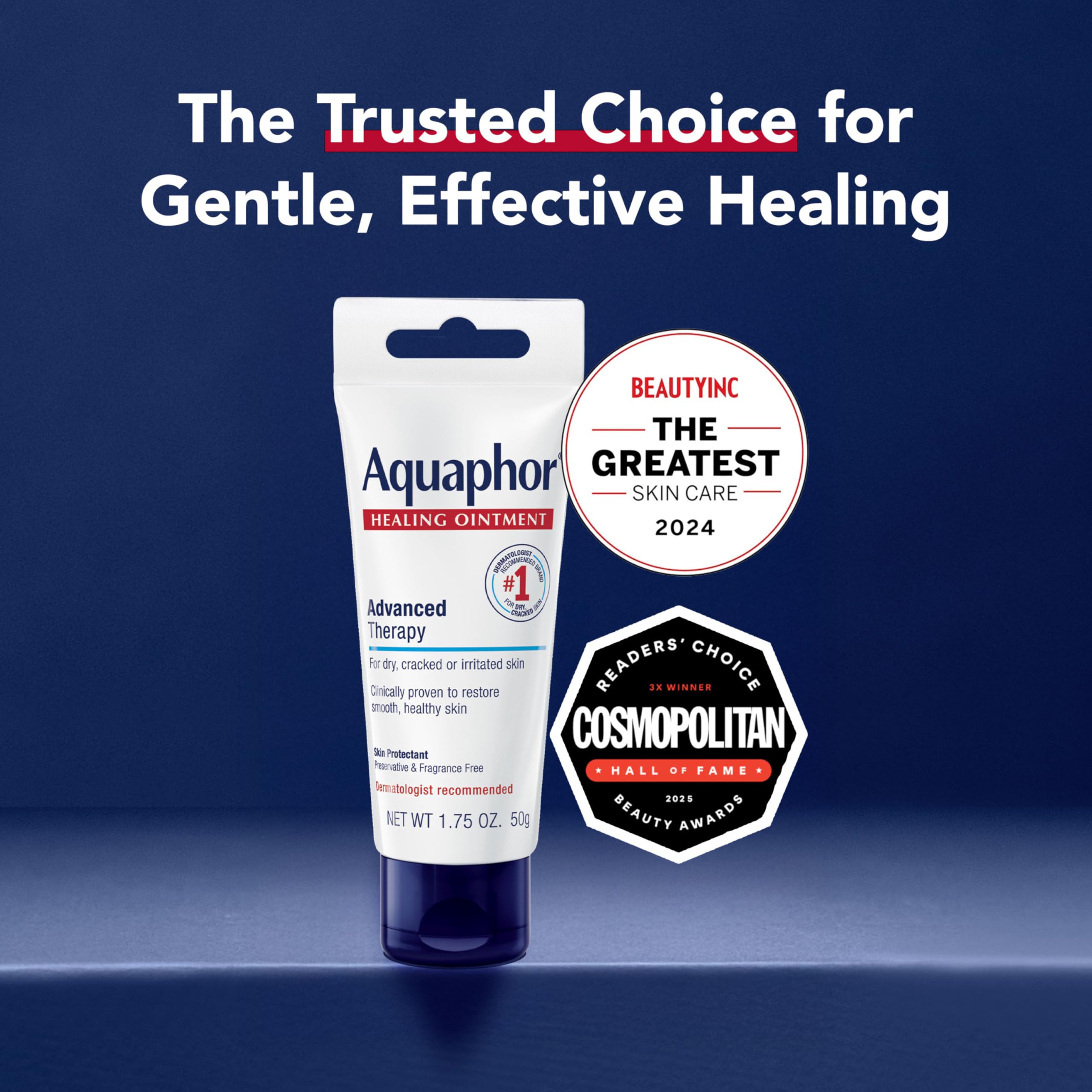 Aquaphor Healing Ointment protects hands from dryness during daily tasks.