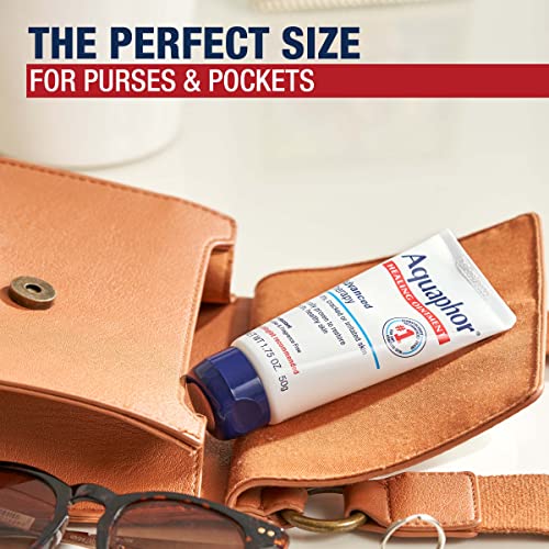 Aquaphor Healing Ointment on a desk, quick moisture touch-up