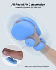 Arace palm kneading rollers provide targeted massage to ease hand tension.