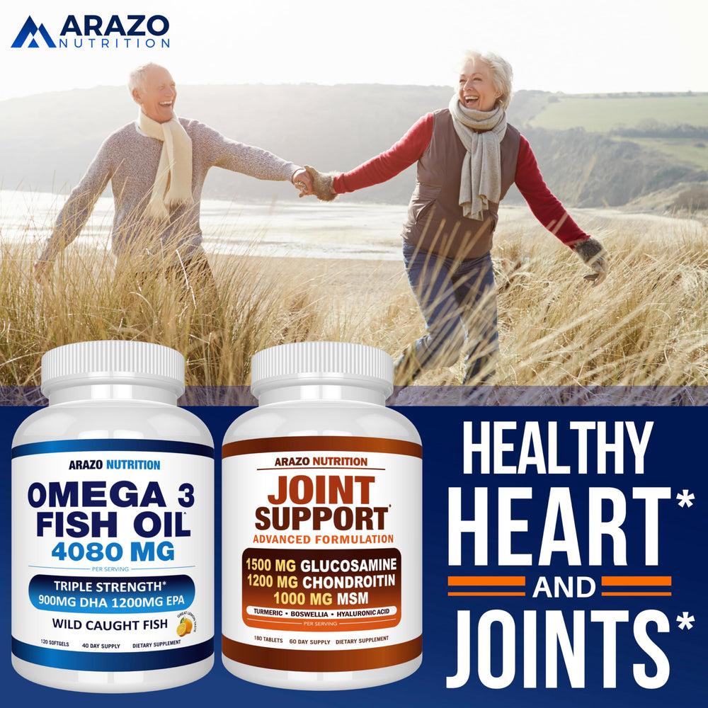GMP-certified facility label on Arazo Nutrition omega-3 bottle