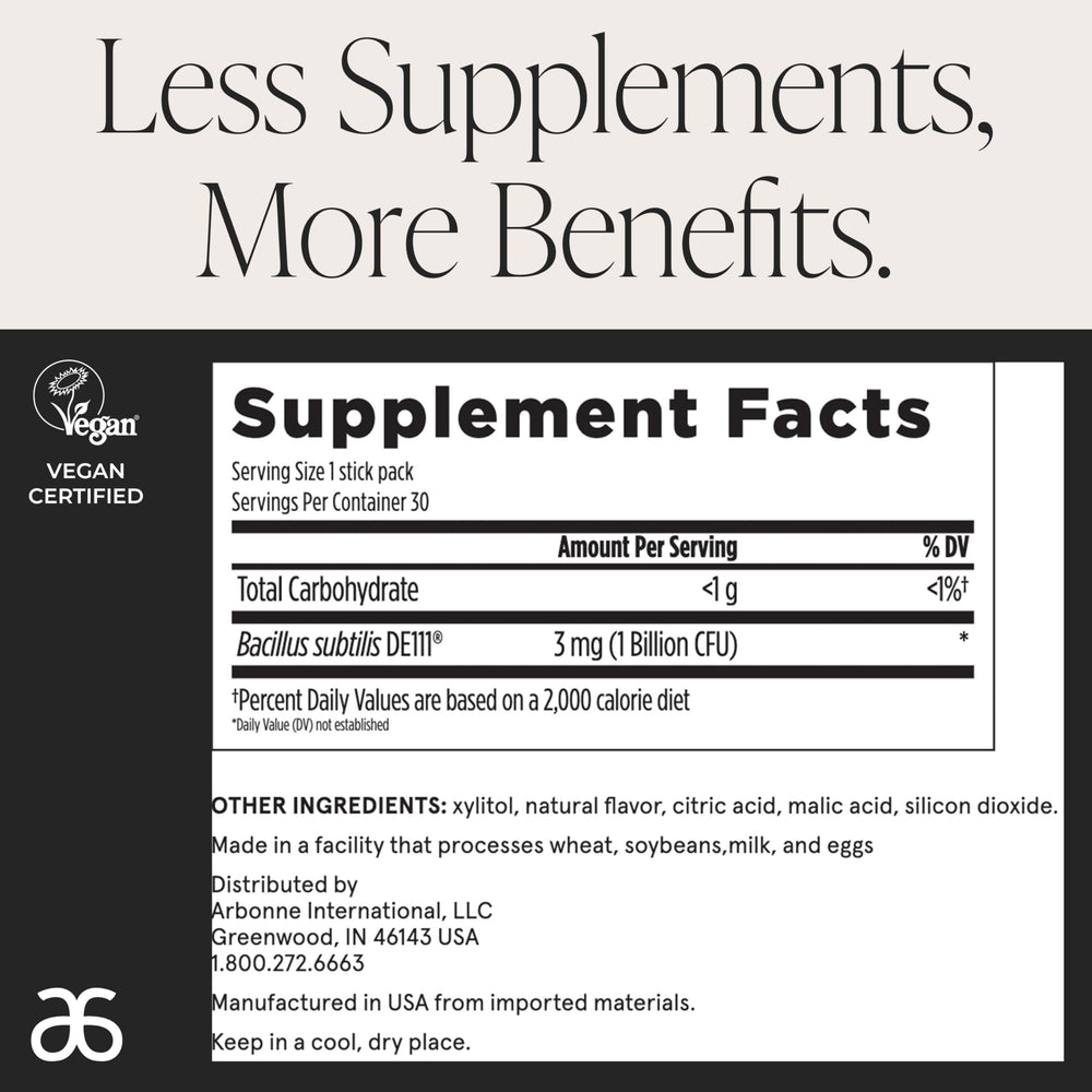 Arbonne BioticSticks designed for family use by adults and children.