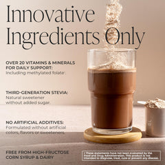 Arbonne FeelFit pea protein ingredients panel emphasizes vegan-friendly nutrition.