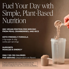 Arbonne FeelFit chocolate shake close-up shows creamy texture ideal for smoothies.