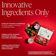 Arbonne FeelFit strawberry label showing plant-based nutrition on the jar.